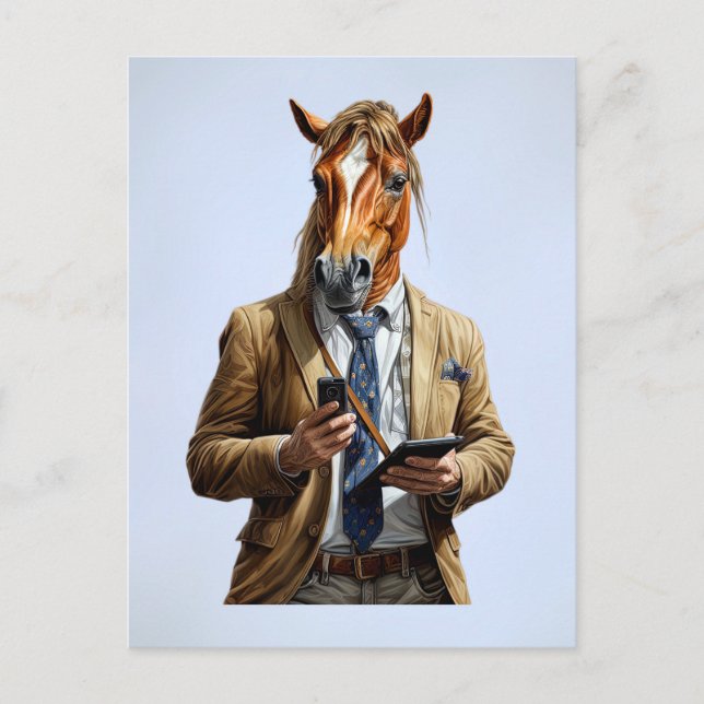Pferdemann Postkarte (Vorderseite)
