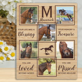 PferdeMemorial Einmalige FotoCollage Fotoplatte