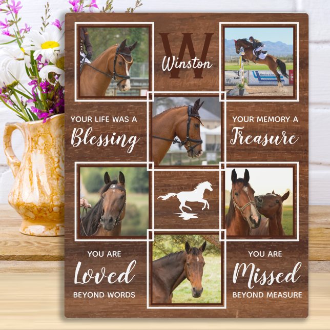 PferdeMemorial Einmalige FotoCollage Fotoplatte (Von Creator hochgeladen)