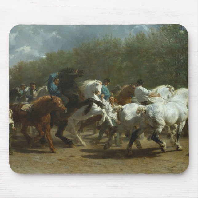 Pferdemesse (Pferdeszene) Mousepad (Vorne)