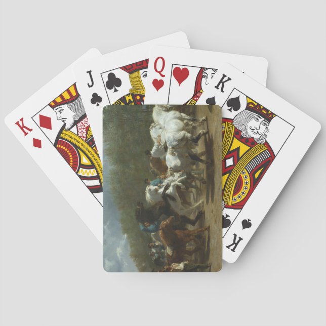 Pferdemesse (von Rosa Bonheur) Spielkarten (Rückseite)