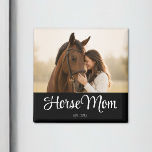 Pferdemutter Etabliert Foto-Geschenk Magnet