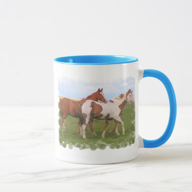 Pferdepaar-Kaffee-Tasse Tasse (Rechts)