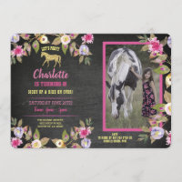 PferdeParty-Blumenkreide-Pony-Rosa-Einladung