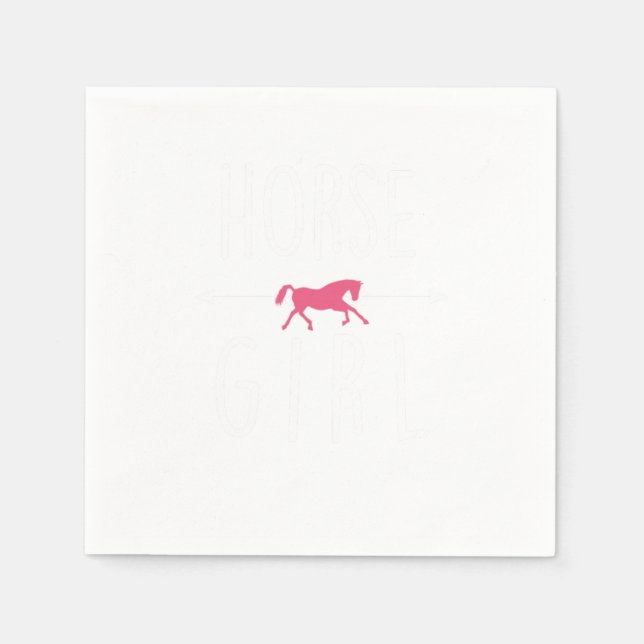 Pferdepferde Farm Cowgirl Rider Geschenk Serviette (Vorderseite)