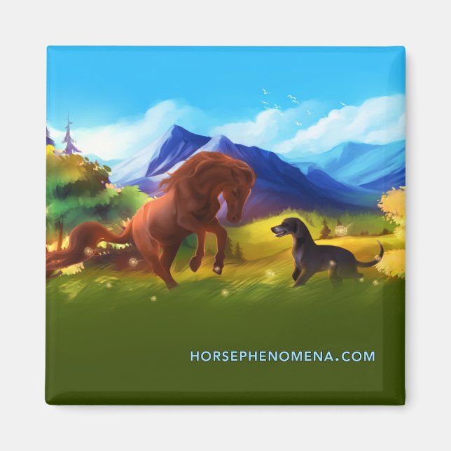 Pferdephänomene Sommermagnet Magnet (Vorne)