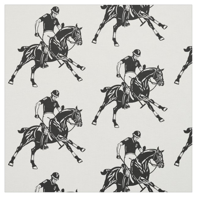 Pferdepolarsport Stoff (Muster)