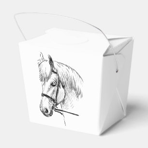 Pferdepony Western Reittiere Party Geschenkschachtel