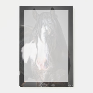 Pferdeportrait II Post-it Klebezettel