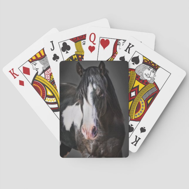 Pferdeportrait II Spielkarten (Rückseite)