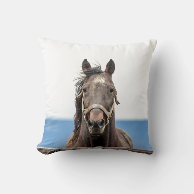 Pferdeportrait Kissen (Vorderseite)