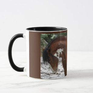 Pferdeportrait mit Namen Tasse