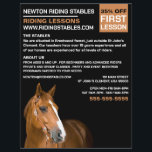 Pferdeportrait, Reitlehrer, Akademie Flyer<br><div class="desc">Pferdeportrait,  Reitlehrer,  Akademie-Werbe-Flyer beim Business Card Store.</div>