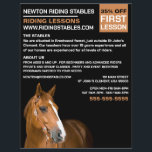 Pferdeportrait, Reitlehrer, Akademie Flyer<br><div class="desc">Pferdeportrait,  Reitlehrer,  Akademie-Werbe-Flyer beim Business Card Store.</div>