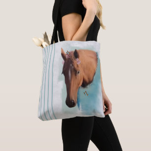 Pferdeportrait - Tote Beutel Tasche