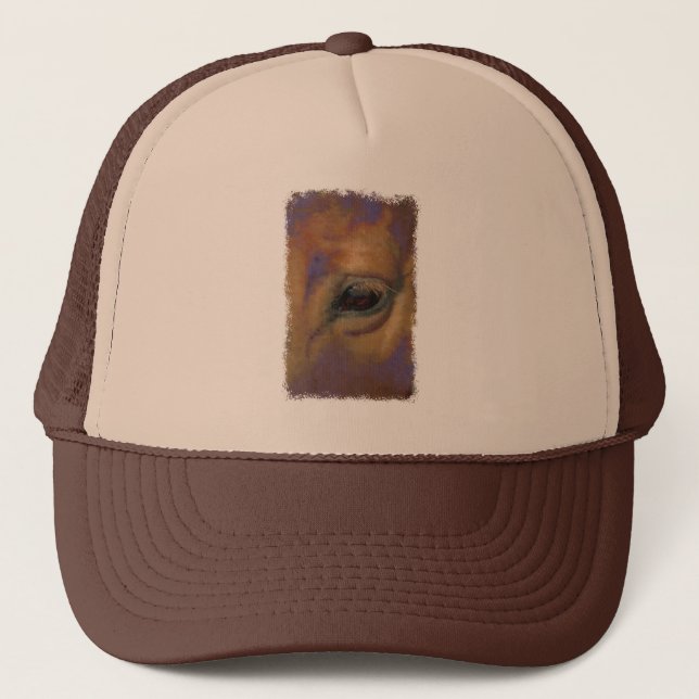 Pferdeportrait Truckerkappe (Vorderseite)