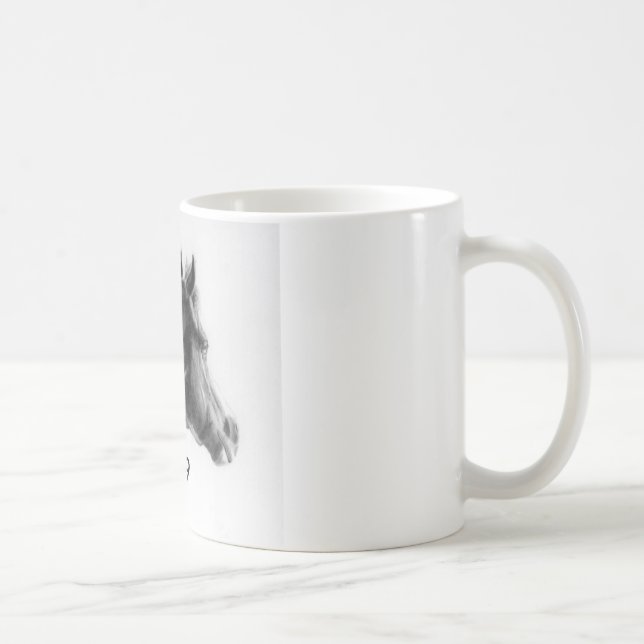 Pferdeporträt Kaffeetasse (Rechts)