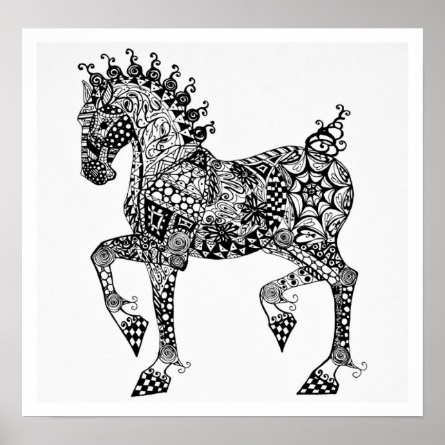 Pferdeposter - Clydesdale Foal - Zen Poster (Vorne)