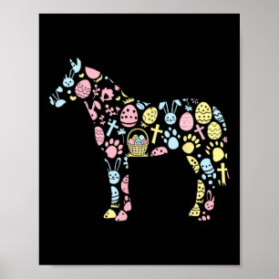 Pferderasse Ostereier Osterfeier Mäzen Kinder Poster