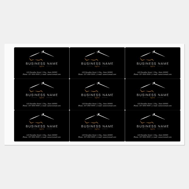 Pferderasse | Pferdefarm Etiketten (Blatt)