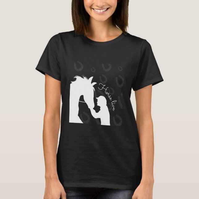 Pferdereiten - Damen für Reiter T-Shirt (Vorderseite)