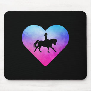 Pferdereiten für Frauen oder Mädchen Mousepad