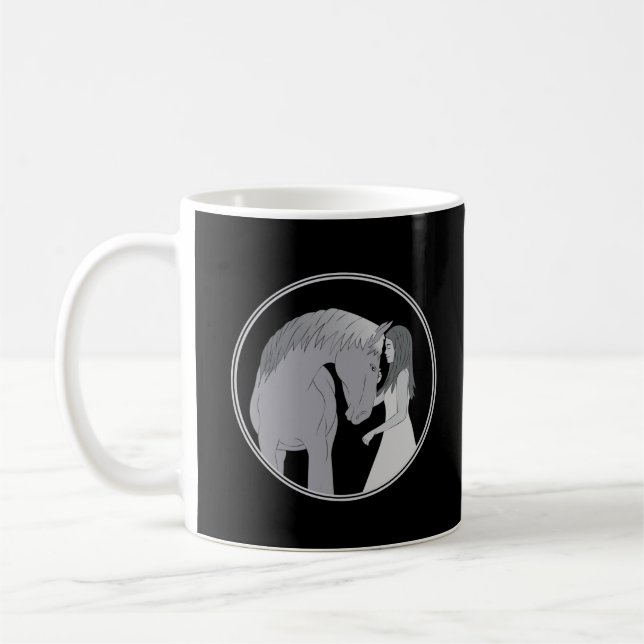 Pferdereiten Kaffeetasse (Links)