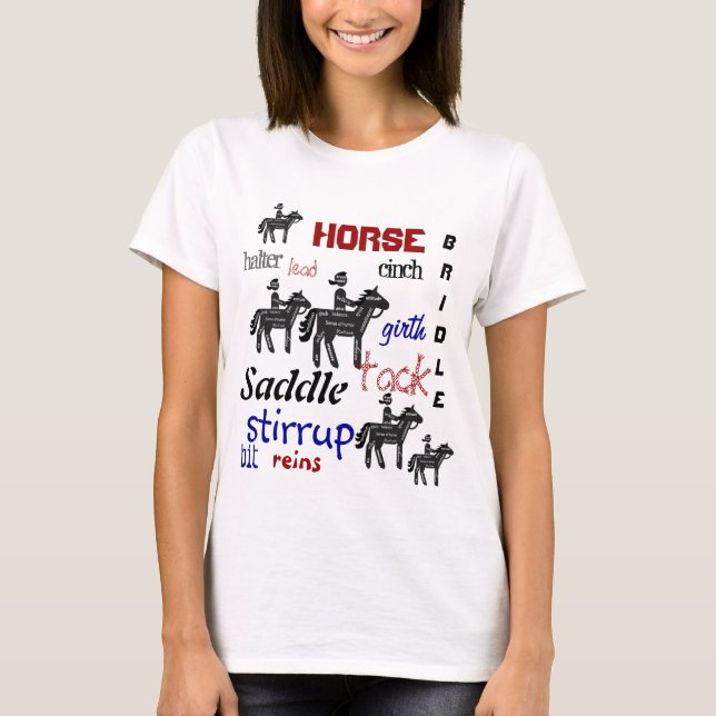 Pferdereiten, Motivierend Worte, Sport T-Shirt (Vorderseite)