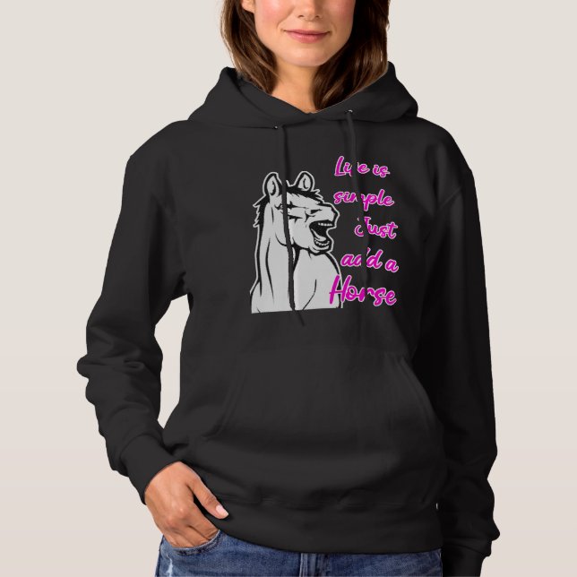 Pferdereiten Reiten Hoodie (Vorderseite)