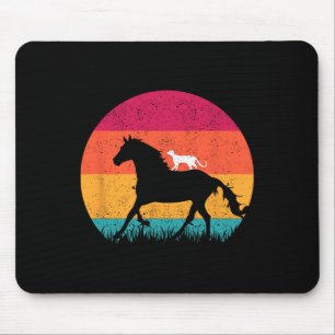 Pferdereiten Reiten Katzen Reiten Funny Cats Pferd Mousepad