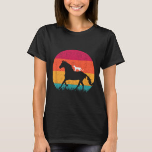 Pferdereiten Reiten Katzen Reiten Funny Cats Pferd T-Shirt