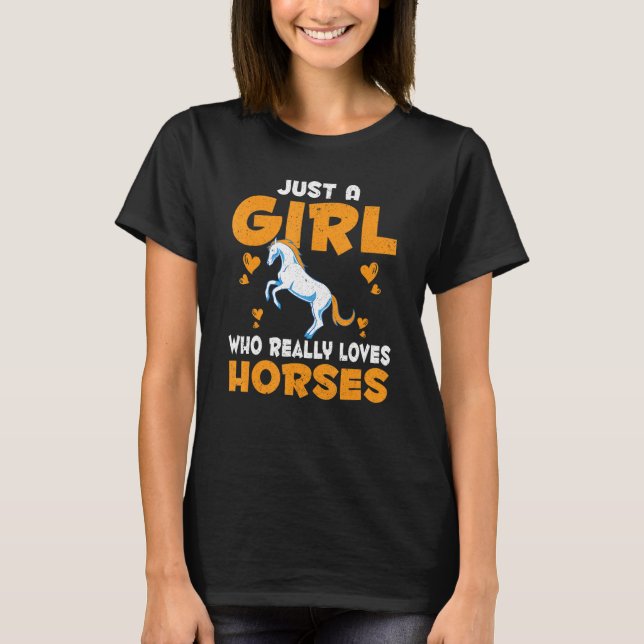 Pferdereiten Reiten T-Shirt (Vorderseite)