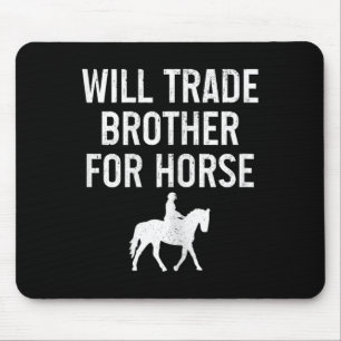 Pferdereiten Reitsportler werden ihren Bruder für Mousepad