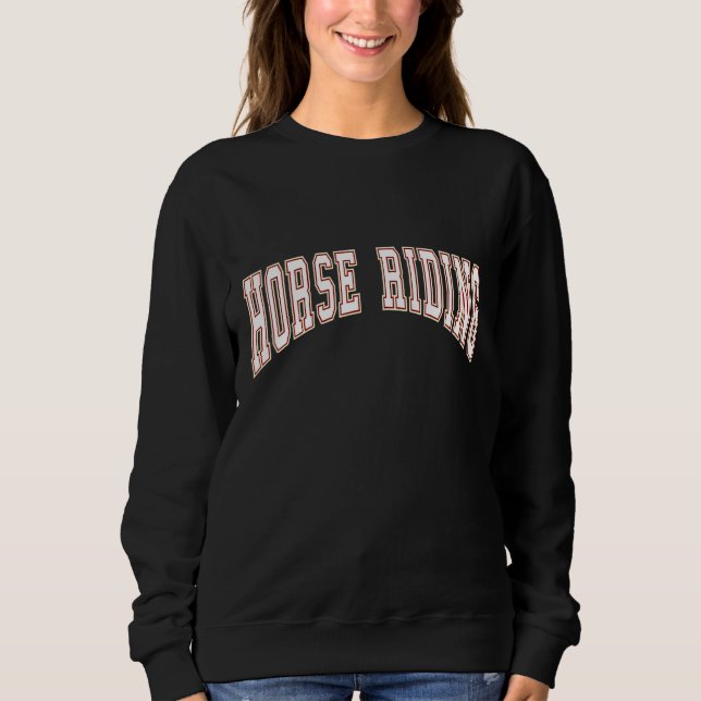 Pferdereiten Sweatshirt (Vorderseite)