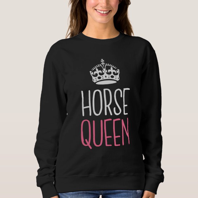 Pferdereiten Sweatshirt (Vorderseite)