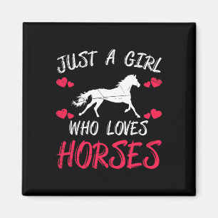 Pferdereiten Tierpferd Lover Girls - Reiten Magnet