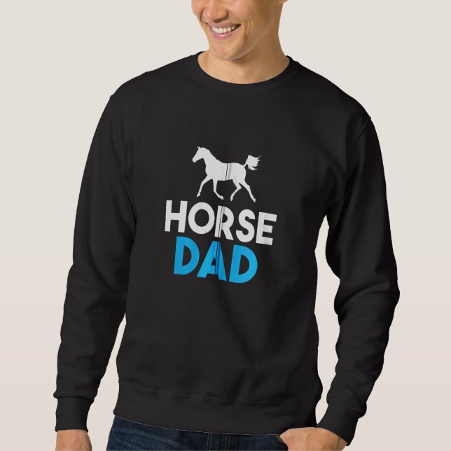 Pferdereiten Vater Reiten Zip Sweatshirt (Vorderseite)