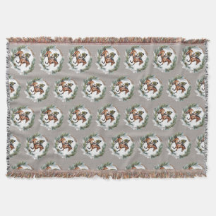 Pferdereiten Weihnachts-Winter-Throw Blanket Gesch Decke