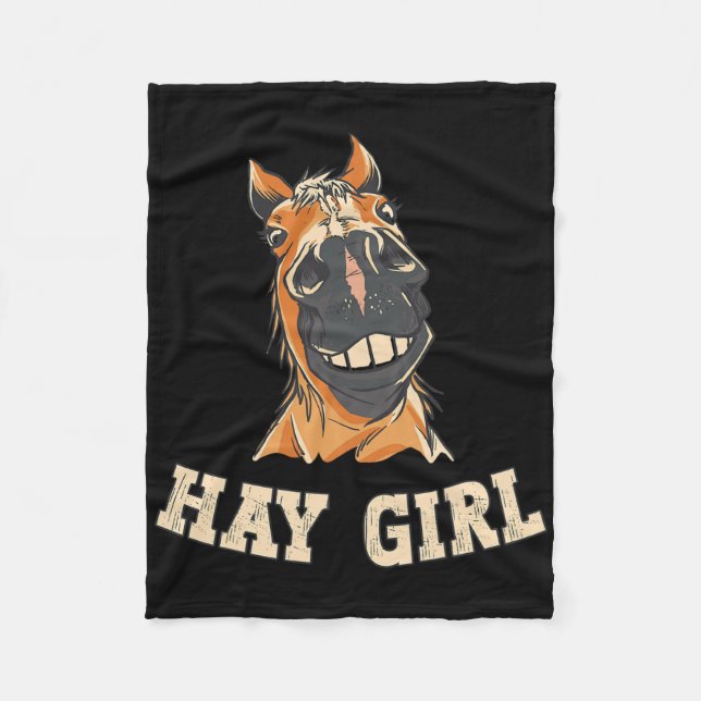 Pferdereiter Funny Reittier T-Shirts Mens Black Fu Fleecedecke (Vorderseite)