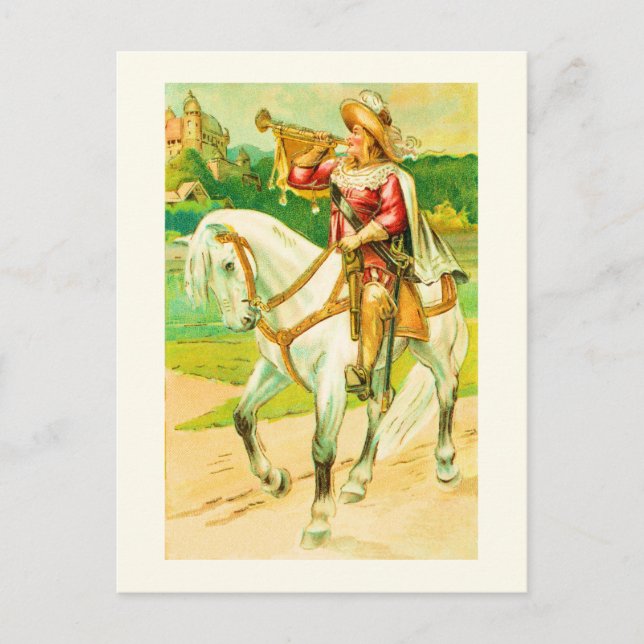 Pferdereiter Postkarte (Vorderseite)