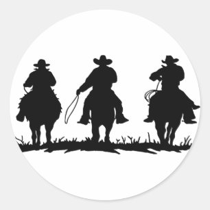 Pferdereiter Runder Aufkleber