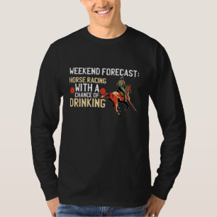 Pferderennen Derby Pferde Wettkampf Pferderennbesi T-Shirt