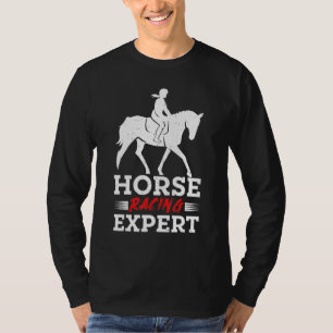Pferderennen Experte Jokey Racer Derby Gallop für T-Shirt