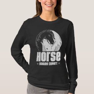 Pferderennen Experte Jokey Racer Derby Gallop für  T-Shirt