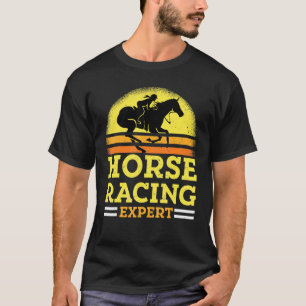 Pferderennen Experte Jokey Rennfahrer Derby Galopp T-Shirt