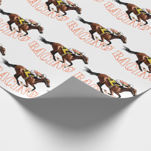 Pferderennen Geschenkpapier