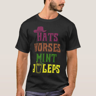 Pferderennen Hass Pferde und Mint Juleps Derby Spa T-Shirt