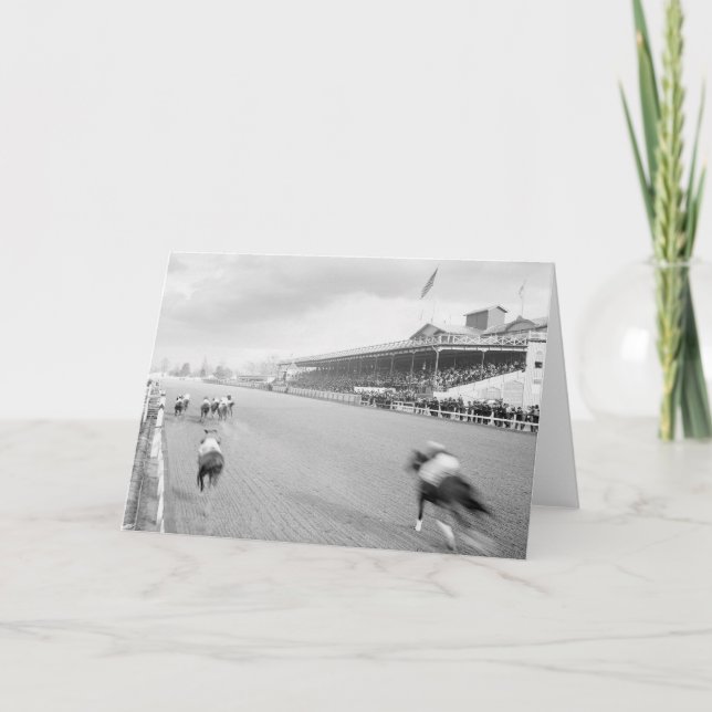 Pferderennen in New Orleans, 1906 Karte (Vorderseite)