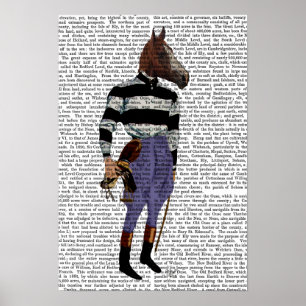 Pferderennen-Jockey voll Poster