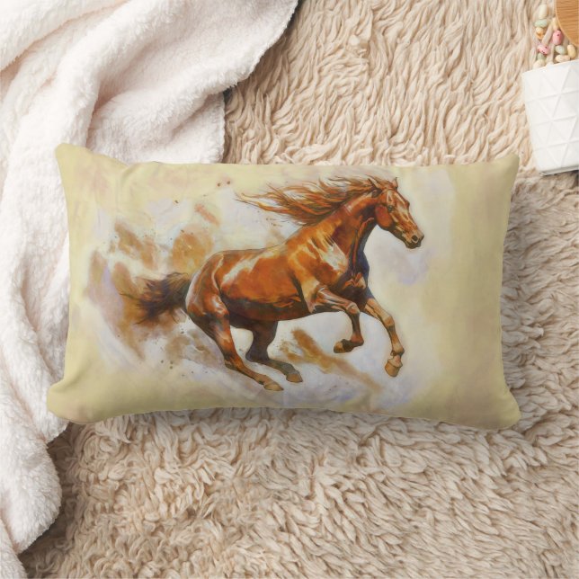 Pferderennen Lendenkissen (Decke)